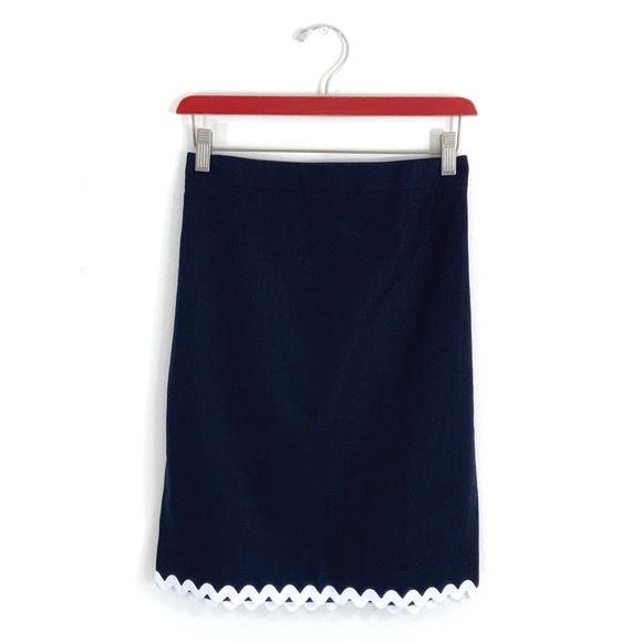 J. Crew Factory Dresses & Skirts - J. Crew Factory Blue Pencil A Line Skirt sz 4